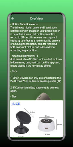 Mini Camera Wifi Guide screenshot 5