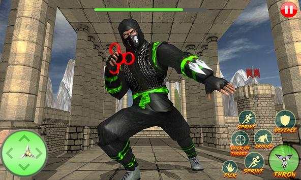 Ninja Assassin Fidget Spinner Shadow ninja Fighter screenshot 2