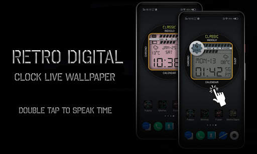 Retro Digital Watch Face & Clock Live Wallpaper screenshot 21