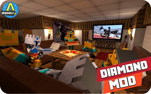 Addon Diamond Mod  Skin Tools Minecraft screenshot 4