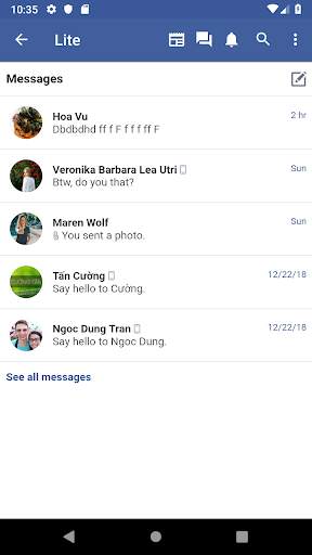 Lite Messenger screenshot 2