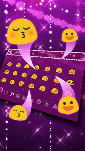 Purple Love Diamond Keyboard screenshot 2