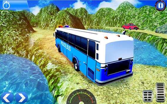 Off road Police Bus Drive Simulator screenshot 2