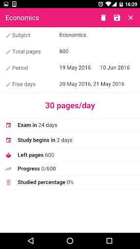 StudySmart - Study organizer 5 تصوير الشاشة