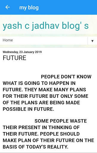 MY BLOG screenshot 1