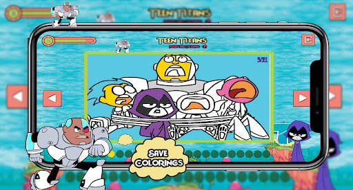 Teen Titans Coloring screenshot 7