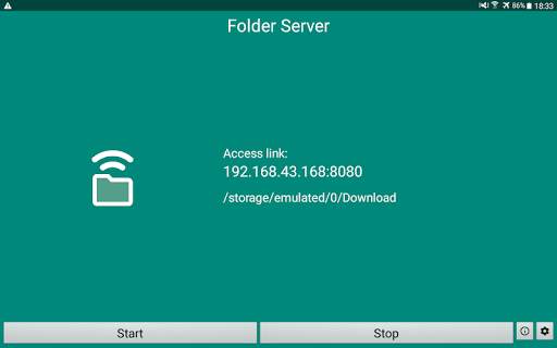 Folder Server - WiFi file access screenshot 5