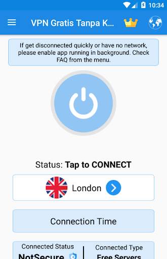 VPN Gratis Tanpa Kuota - VPNUnlimitedID screenshot 1