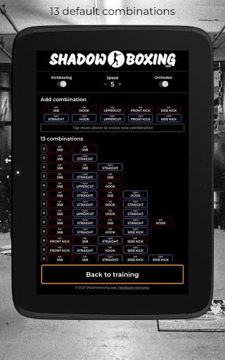 Shadowboxing.app Boxing workout combo generator screenshot 19