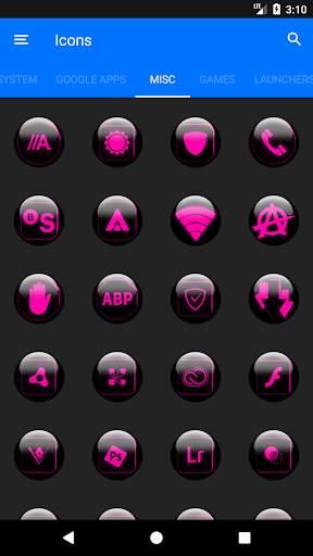 Pink Glass Orb Icon Pack скриншот 7