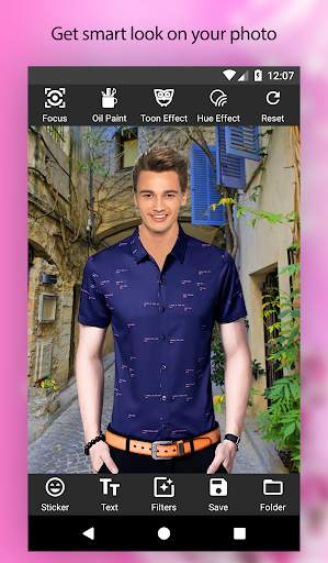 Man Shirt Photo Suit Editor screenshot 5