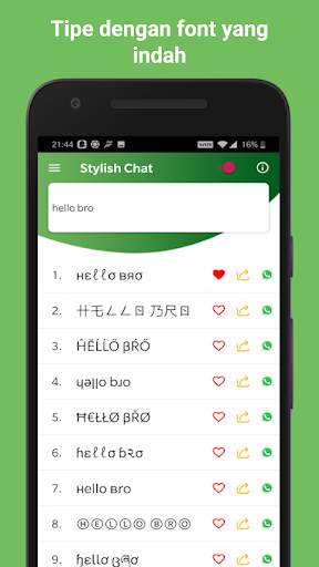 Stylish Text: Mengobrol dengan Fancy Text screenshot 1