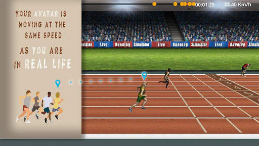 Live Running Simulator - GPS competition tracker screenshot 1