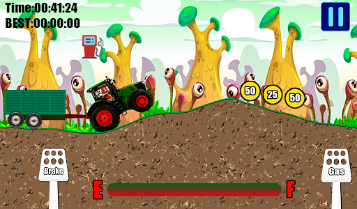 Offroad Tractor Trolley Transport 2D Adventure 19 screenshot 9