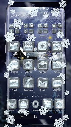 Winter Snow 3D Theme screenshot 3