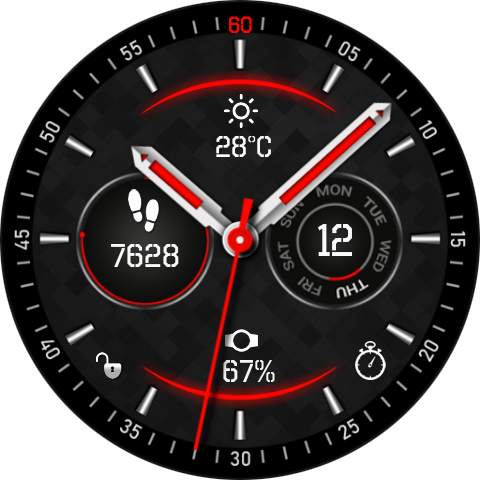 Fusion Watch Face & Clock Live Wallpaper 24 تصوير الشاشة