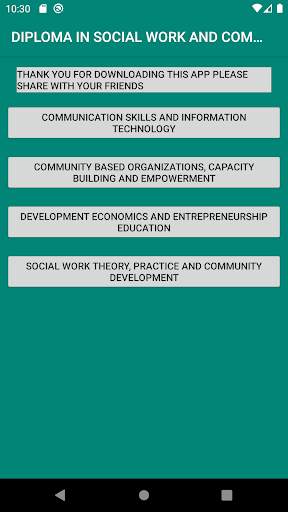 DIPLOMA IN SOCIAL WORK AND COMMUNITY DEVELOPMENT screenshot 3
