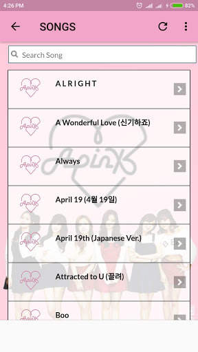 Apink Lyrics (Offline) screenshot 4