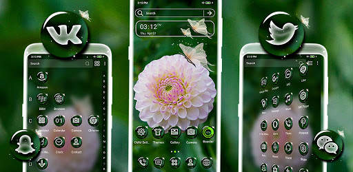 White Dahlia Launcher Theme screenshot 8