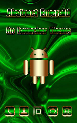Abstract Emerald Go Launcher theme screenshot 1