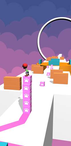 Surfer Boy On Cube 3D screenshot 2