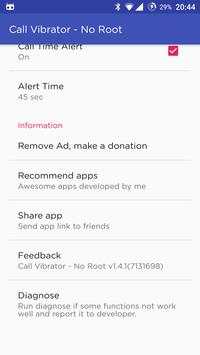 Call Vibrator(Lite) - No Root screenshot 4
