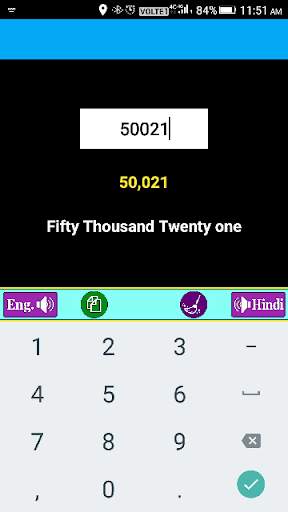 Number To Word (Indian style) 1 تصوير الشاشة