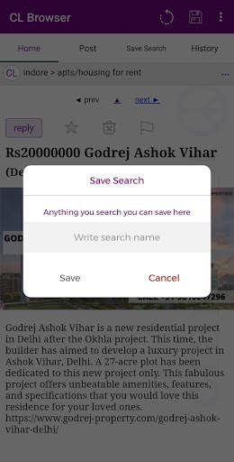 Craiglist Browser App screenshot 5