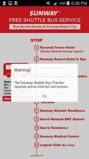 Sunway Shuttle Bus Tracker screenshot 4