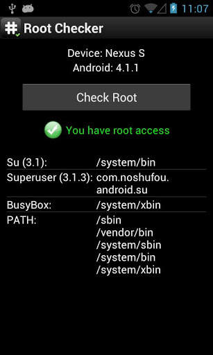 Root Checker screenshot 1