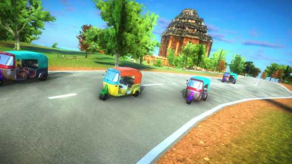 Rickshaw Tuk Tuk Car Multiplayer Racing Game screenshot 1