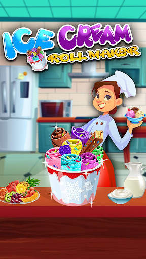 Ice Cream Roll Maker Games screenshot 6