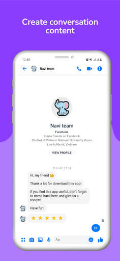 Fake Messenger - Fake chat screenshot 3