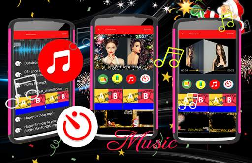Happy New Year Photo Frames Video Maker With Song screenshot 1