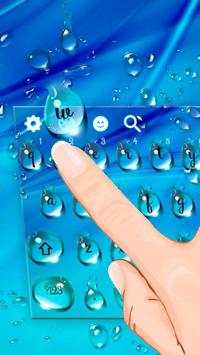 Blue Waterdrops Keyboard Theme screenshot 3