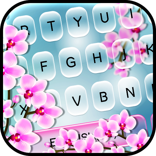 Purplish Orchid Flower Keyboard icon