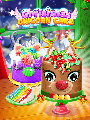 Christmas Unicorn Cake - Sweet Desserts Food screenshot 5