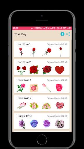 Rose Stickers for whatsapp - WAstickerapp screenshot 3