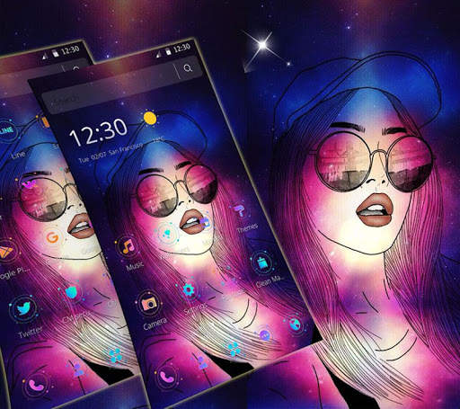 Cool Sexy Lips Girl Theme screenshot 2