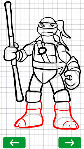 How to draw TMNT screenshot 7