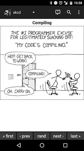Browser for xkcd screenshot 1