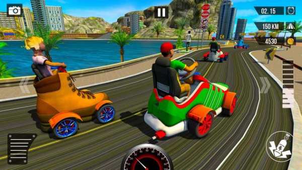 Shoes Car Racing Unlimted Fun screenshot 9