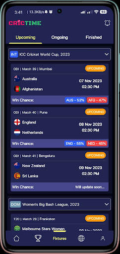 Cricktime - Live Cricket Score screenshot 2