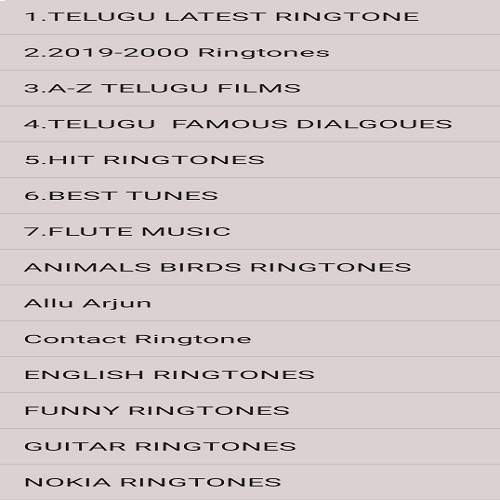 Telugu ringtones screenshot 1