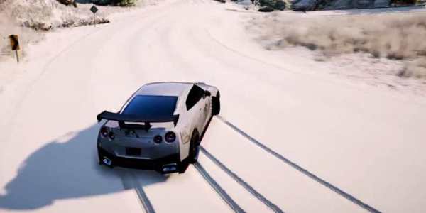 GTR Driving Nissan Winter 3D screenshot 7