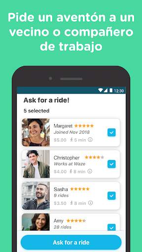 Waze Carpool - Comparte auto. Viaja mejor. screenshot 1