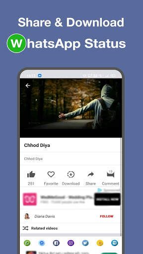 Helo Bharat - Status Download, Video Share स्क्रीनशॉट 4
