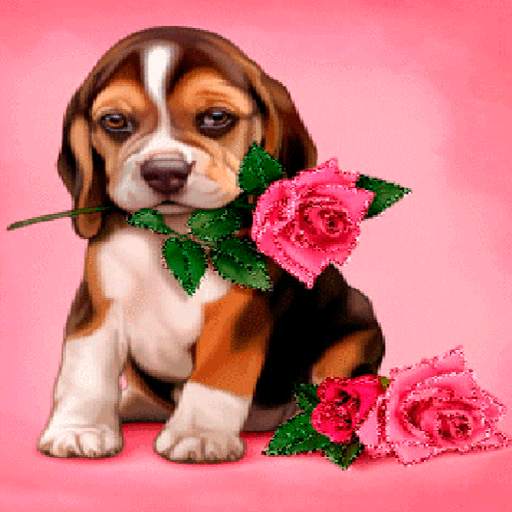 Puppy Rose Live Wallpaper 3