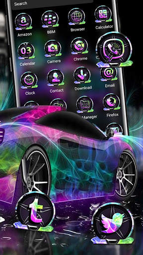 Neon Car Theme screenshot 2
