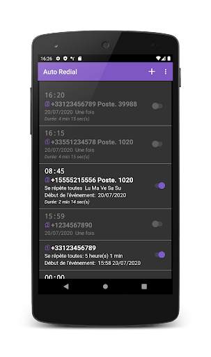Auto Redial (Appel automatique) screenshot 4